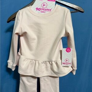 90 Degree By Reflex Kids Matching Set in Cream